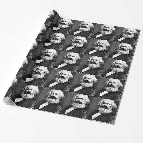 karl marx wrapping paper