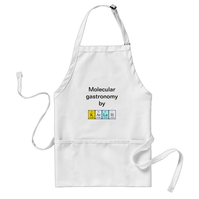Karlah periodic table name apron (Front)