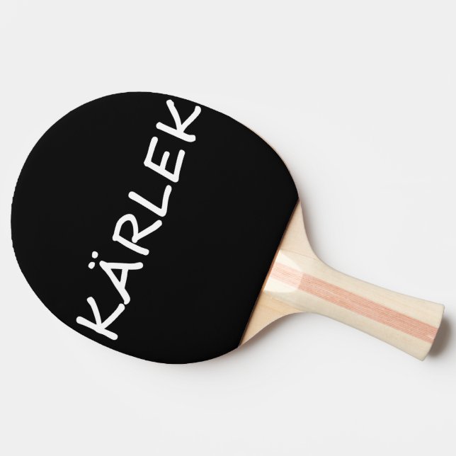 Kärlek, Swedish Love Ping-Pong Paddle (Side)