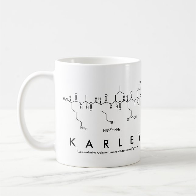 Karley peptide name mug (Left)