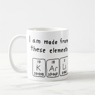 Karli periodic table name mug