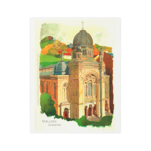 Karlovy Vary (Karlsbad) Synagogue Metal Print