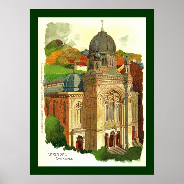 Karlovy Vary (Karlsbad) Synagogue Poster (Front)