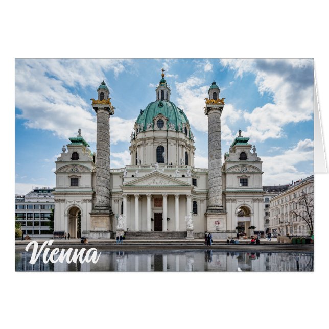 Karlskirche in Vienna, Austria Cards (Front Horizontal)
