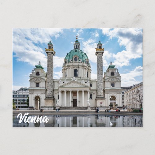 Karlskirche in Vienna Austria Postcard