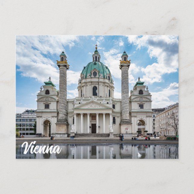 Karlskirche in Vienna, Austria Postcard (Front)