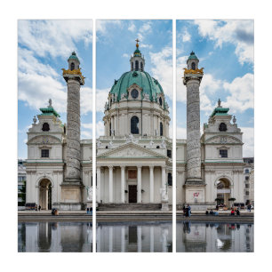 Karlskirche in Vienna, Austria Triptych