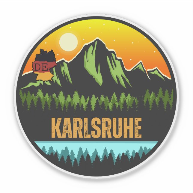 Karlsruhe, Baden-Württemberg Germany Sticker (Front)