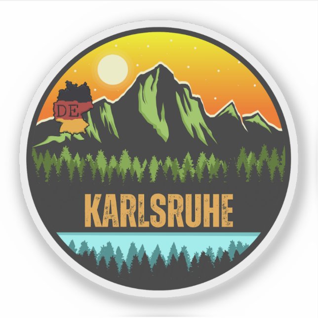 Karlsruhe, Baden-Württemberg Germany Sticker (Front)