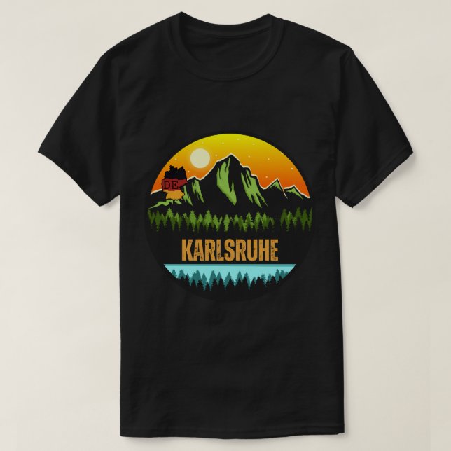Karlsruhe, Baden-Württemberg Germany T-Shirt (Design Front)