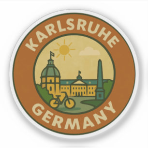 Karlsruhe German Urban Emblem Sticker