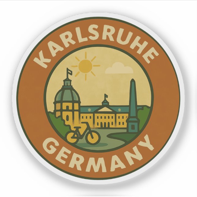 Karlsruhe German Urban Emblem Sticker (Front)