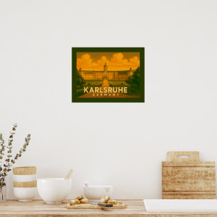 Karlsruhe Germany City Art Poster