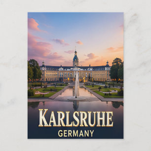 ✈️ Karlsruhe Germany Travel Gift 🏛️ Postcard