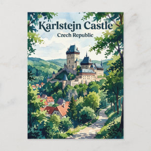 Karlštejn Castle Czech Republic Postcard
