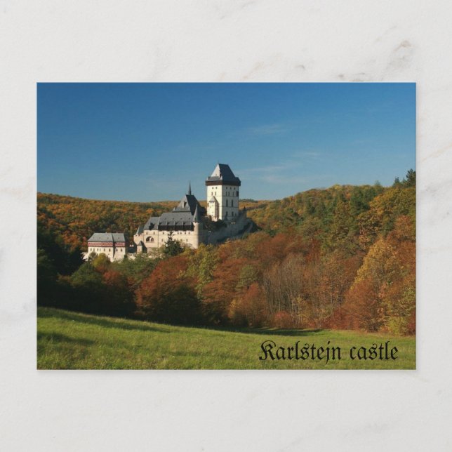 Karlstejn castle Postcard (Front)