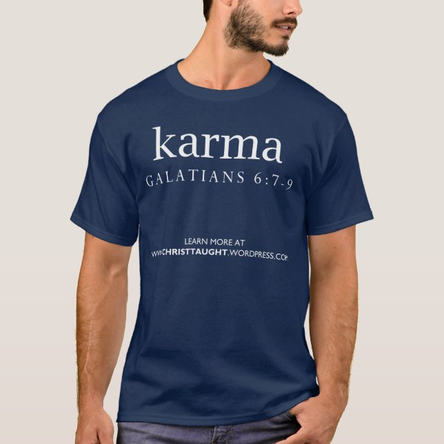 Karma Adult's T-Shirt (Front)