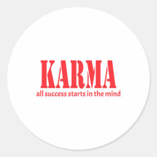 Karma All Success Starts In The Mind Sticker