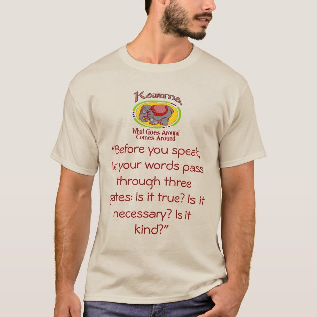 Karma and Speaking T-Shirt (Front)