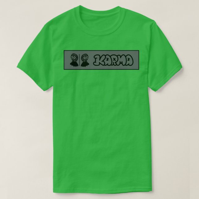 Karma Back to Back Design T-Shirt (Design Front)