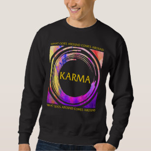 Karma Buddha Yoga Vintage Universal Law Buddhism P Sweatshirt