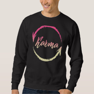 Karma Buddha Yoga Vintage Universal Law Buddhism P Sweatshirt
