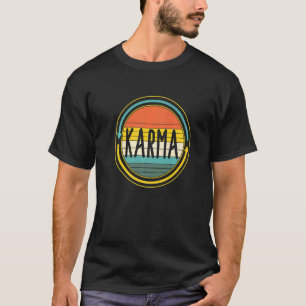 Karma Buddha Yoga Vintage Universal Law Buddhism P T-Shirt