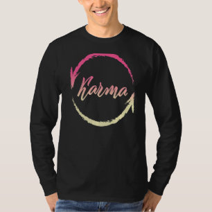 Karma Buddha Yoga Vintage Universal Law Buddhism P T-Shirt