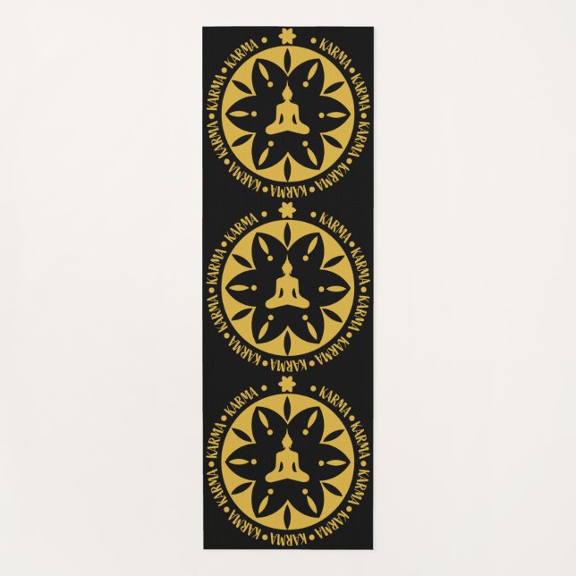 Karma Buddhist Religion - Buddhism Six Sages  Yoga Mat (Front)