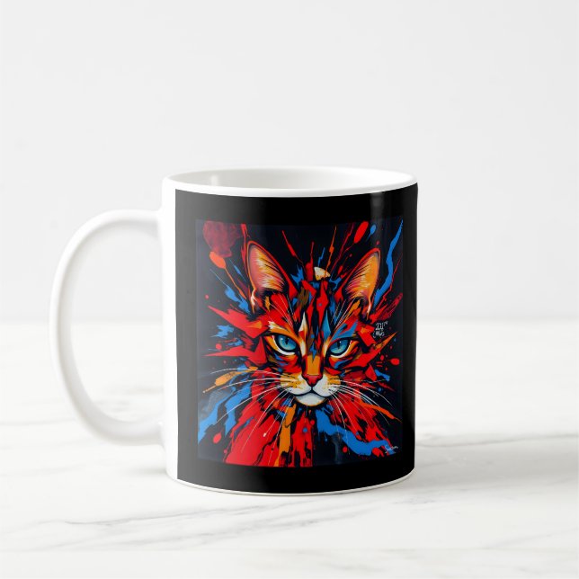 Karma Cat Coffee Mug (Left)