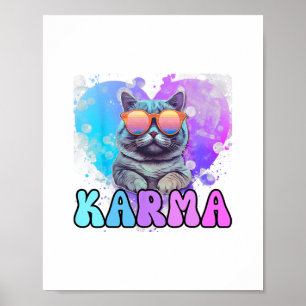 karma cat lover karma is my boyfriend cruel summer poster