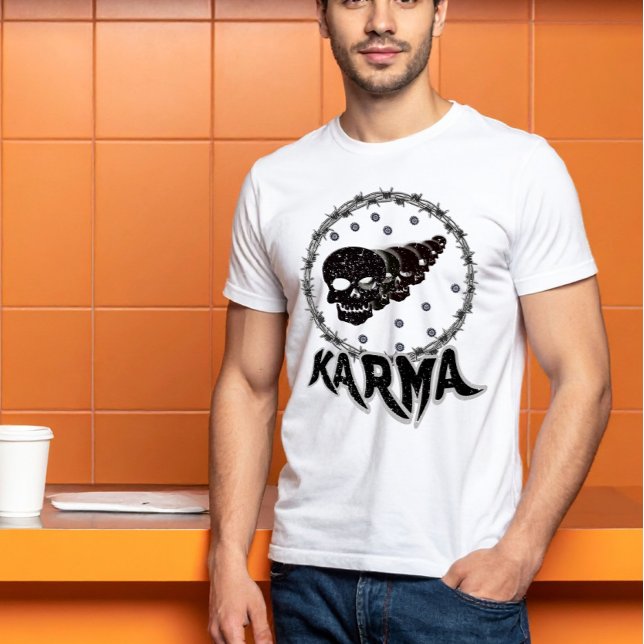 KARMA Death Metal Skull T-Shirt  (Creator Uploaded)
