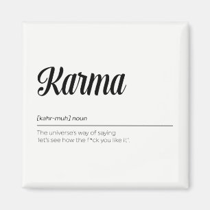 Karma Definition Funny Magnet