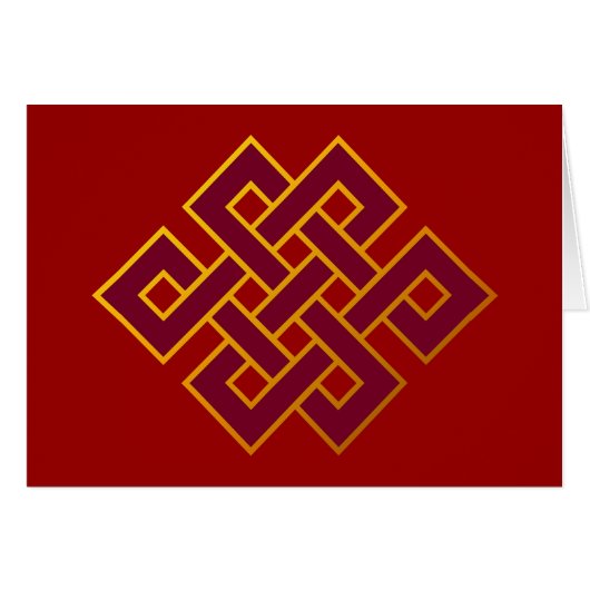 Karma ... Endless Knot or Eternal Knot (Front Horizontal)