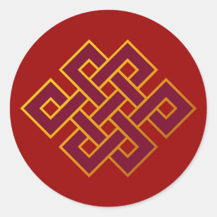Karma ... Endless Knot or Eternal Knot Classic Round Sticker