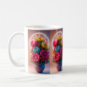 Karma Gifts 16 oz Black and White Boho Mug Butterf