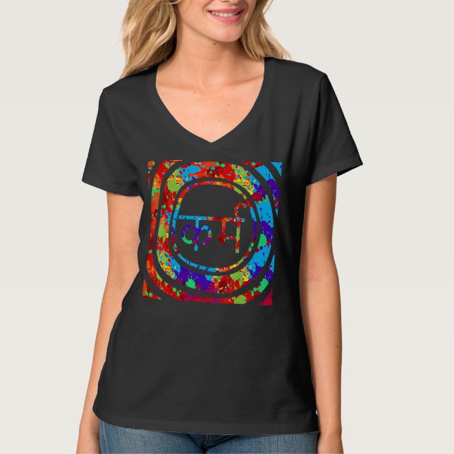 Karma In Hindi Sanskrit Yoga Universal Law Buddhis T-Shirt (Front)