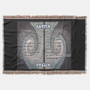 Karma Oboros Tapestry Throw Throw Blanket