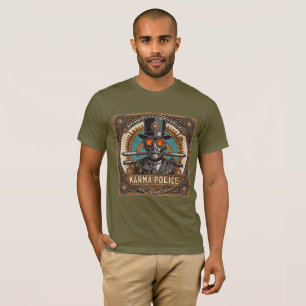 Karma Police Steampunk Skeleton Tee