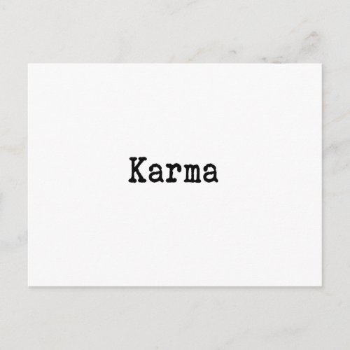 Karma Postcard