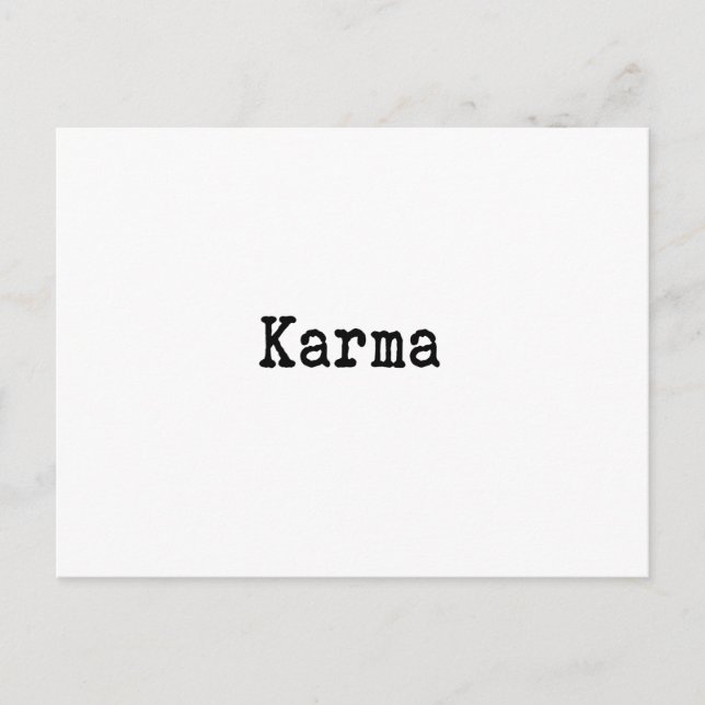 Karma Postcard (Front)