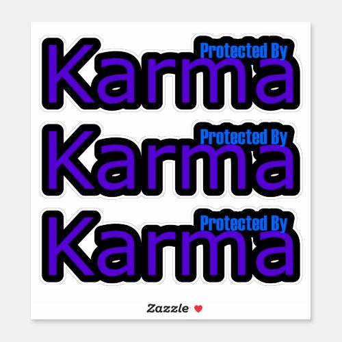 Karma protected  Office Humor   Sticker