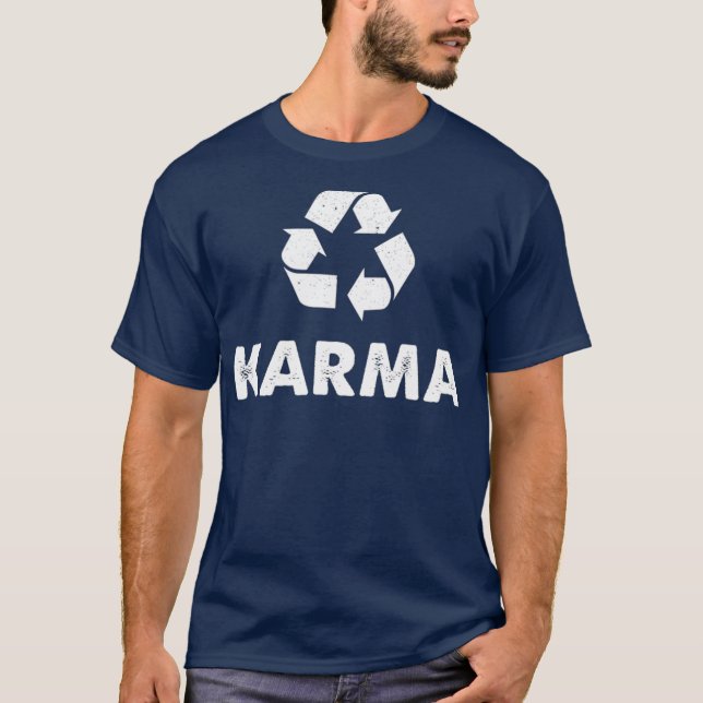 Karma Recycle  Recycling T  Eco Warrior Tee (Front)