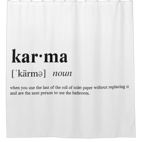 Karma Shower Curtain