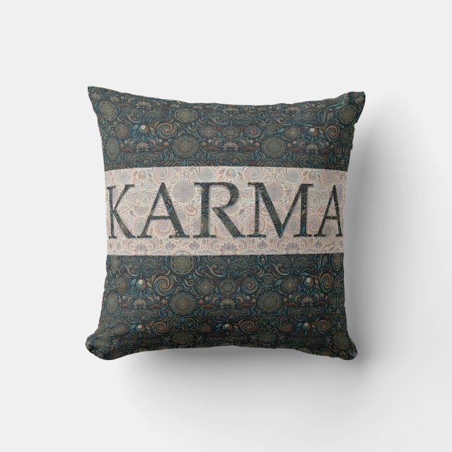 KARMA THROW PILLOW (Front)