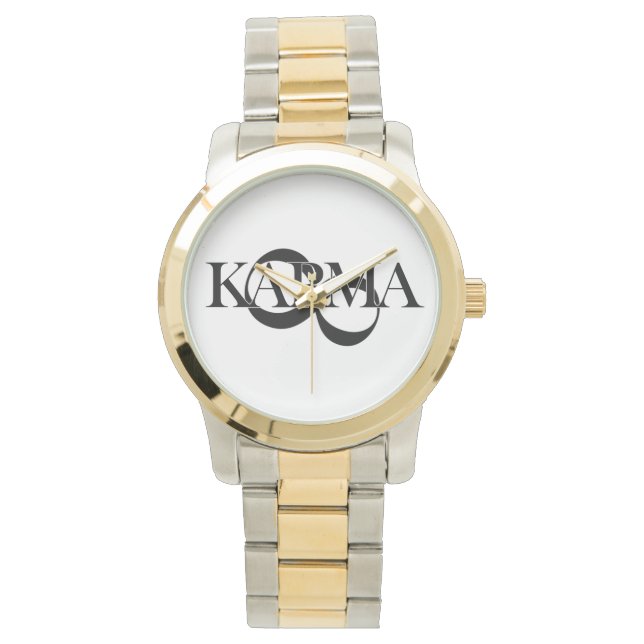 Karma watch with infinity symbol (Front)