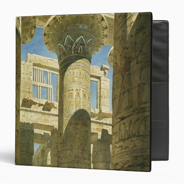 Karnak, c.1866 (w/c on paper) 3 ring binder (Front/Inside)