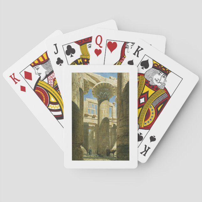 Karnak, c.1866 (w/c on paper) poker cards (Back)