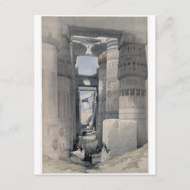 Karnak - Dromos or first court of the temple Postcard (Front)