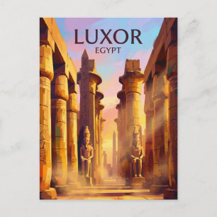 Karnak Temple Complex Egypt Postcard